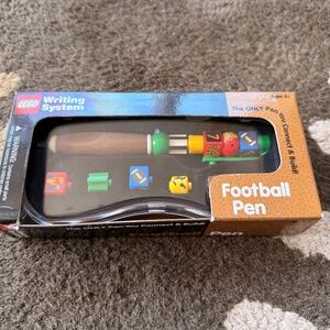 VTG LEGO Writing System Football Pen Set 2001 Lego Pen #1530
